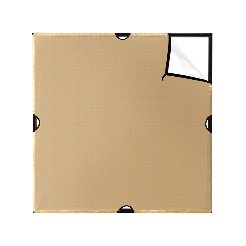 Scrim Jim Cine 4' x 4' - Réflecteur Doré/Blanc