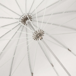Parapluie parabolique Blanc (135 cm)