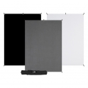 X-Drop 3-Pack Kit 3 fonds Noir/Gris/Blanc 1,50 x 2,10 m