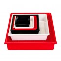 Cuvette de laboratoire 13 x 18 cm, rouge