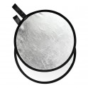 Set of 2-in1 reflector Silver&White Reflector Disc 110CM
