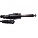 SC-635 Cordon synchro 5 m noir - PC/Jack 6.35 mm