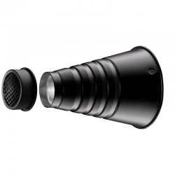 Snoot 60° monture S + grille nid d'abeille