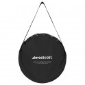 Fond pliant 2-en-1 Noir / Blanc 150x195cm