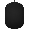 Fond pliant 2-en-1 Noir / Blanc 150x195cm