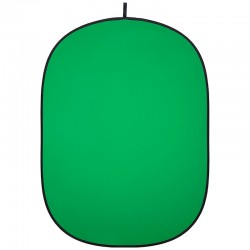 Fond pliant 2-en-1 Gris / Chromakey vert 150x195cm