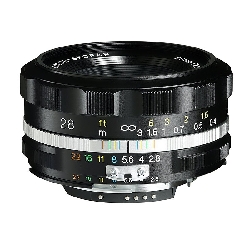 Color Skopar 28 mm/F2.8 SLII-S - BLACK - Asphérique - Nikon Ai-S