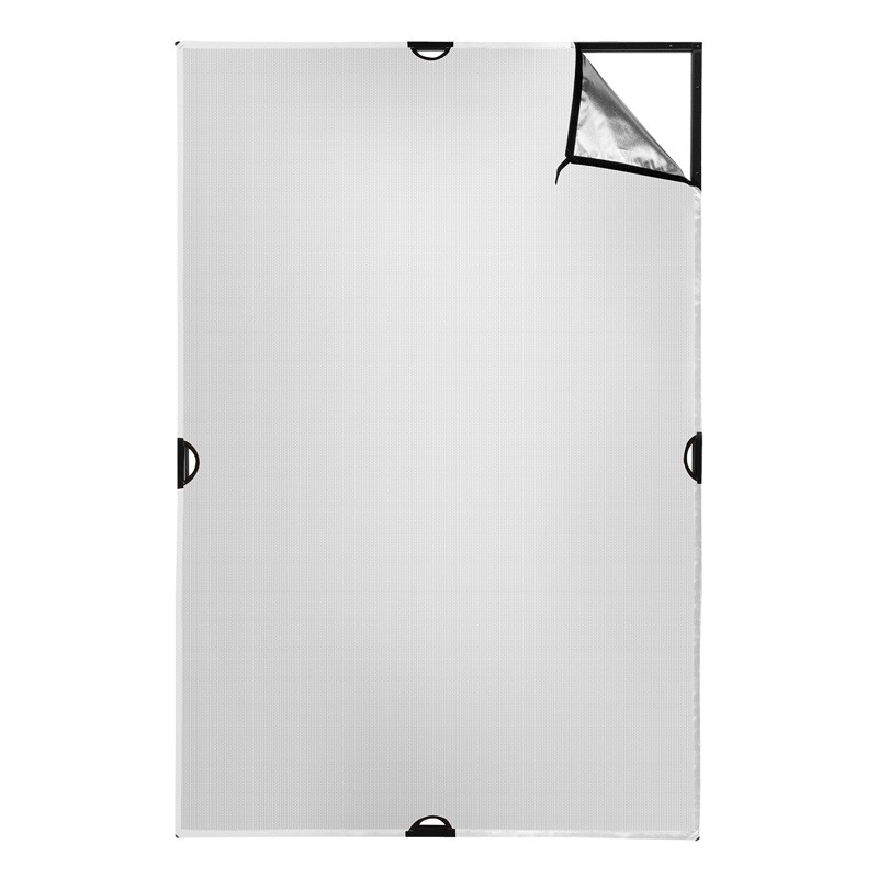 Scrim Jim Cine 4' x 6' - Réflecteur Argent/Blanc
