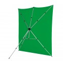 X-Drop Pro Kit support + fond Chromakey Vert + sac - 2,40 x 2,40 m