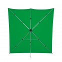 X-Drop Pro Kit support + fond Chromakey Vert + sac - 2,40 x 2,40 m