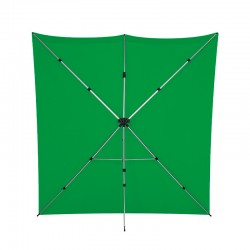 X-Drop Pro Kit support + fond Chromakey Vert + sac - 2,40 x 2,40 m