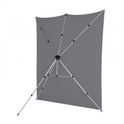 X-Drop Pro Kit support + fond Gris neutre + sac - 2,40 x 2,40 m