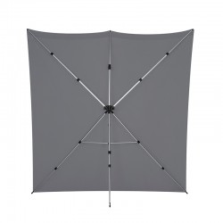 X-Drop Pro Kit support + fond Gris neutre + sac - 2,40 x 2,40 m