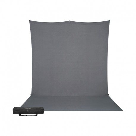 X-Drop Pro Kit support + fond cyclo Gris neutre + sac - 2,40 x 3,90 m X-Drop Pro Kit support + fond cyclo Gris neutre + sac - 2,40 x 3,90 m