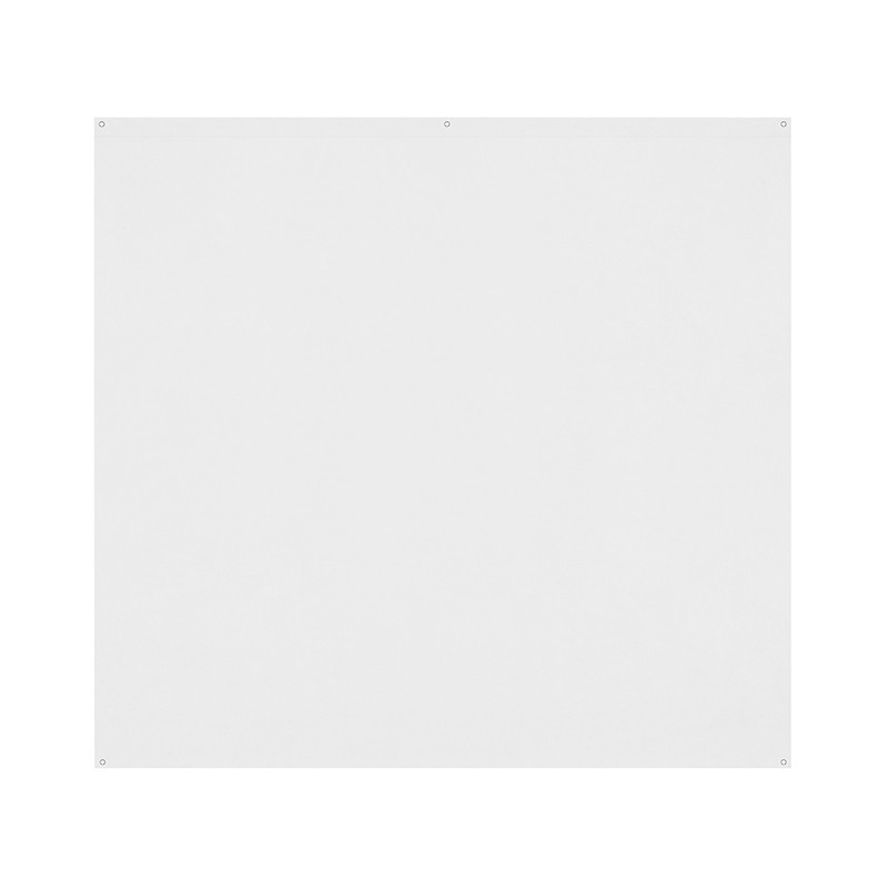 X-Drop Pro Fond stretch High-Key Blanc - 2,40 x 2,40 m