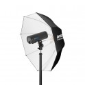 Parapluie parabolic Blanc 24p, 60cm de diamètre