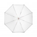 Parapluie parabolic Blanc 24p, 60cm de diamètre
