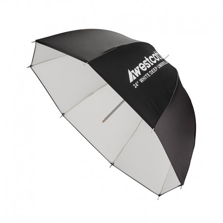 Parapluie parabolic Blanc 24p, 60cm de diamètre