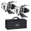 TWIN KIT LED 1400 - 2 Profilux LED 1400 + 2 Coupe flux + Sac