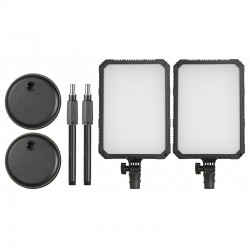 PL 24Vario - Kit 2 panneaux Led de table (avec pieds et plateaux)