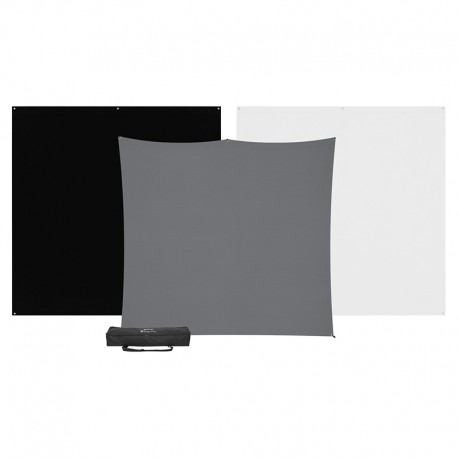 Westcott X-Drop Pro 3-Pack Backdrop Kit (8x8) Westcott X-Drop Pro 3-Pack Backdrop Kit (8x8)