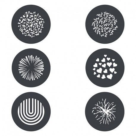 GP-GS2 Gobo set 2 - 6 pièces MG1200BI