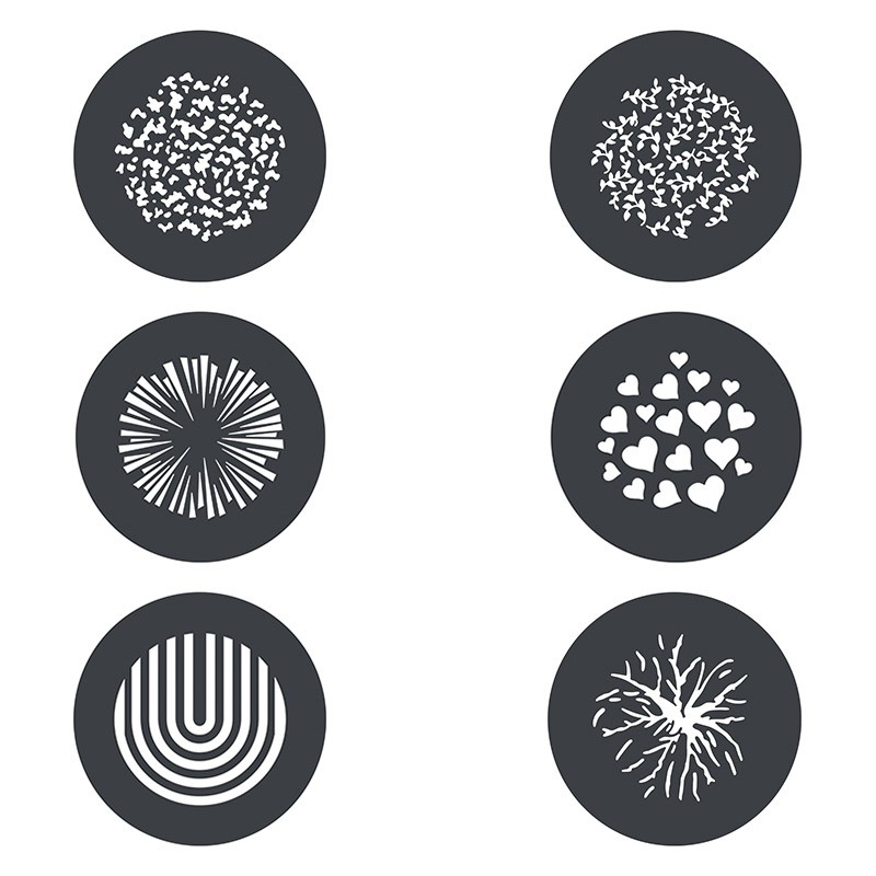 GP-GS2 Gobo set 2 - 6 pièces MG1200BI