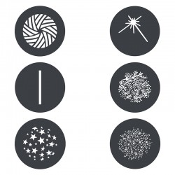 GP-GS3 Gobo set 3 - 6 pièces MG1200BI