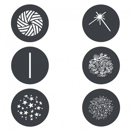 GP-GS3 Gobo set 3 - 6 pièces MG1200BI