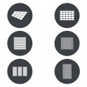 GP-GS4 Gobo set 4 - 6 pièces MG1200BI