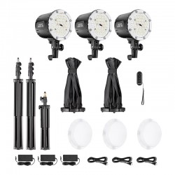 U60-B Kit 3 Torche 60W Led Bi-Color + Softbox