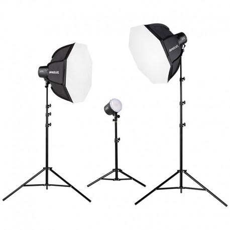 U60-B Kit 3 Torche 60W Led Bi-Color + Softbox U60-B Kit 3 Torche 60W Led Bi-Color + Softbox