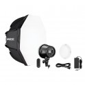 U60-B Kit 1 Torche 60W Led Bi-Color + Softbox