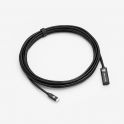 USB-C / USB-C Femelle - 5m - Noir
