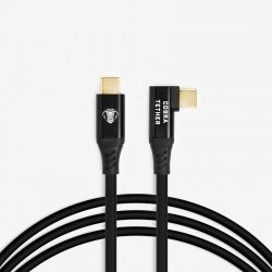USB-C / USB-C 90° - 10m - Noir