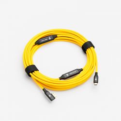 USB-C / USB-3 Micro-B 90° - 10m - Jaune