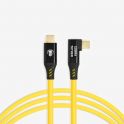 USB-C / USB-C 90° - 10m - Jaune