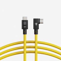USB-C / USB-C 90° - 10m - Jaune