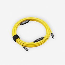 USB-C / USB-C 90° - 10m - Jaune