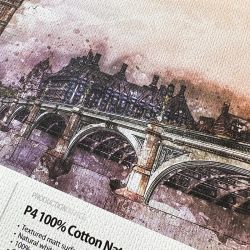 P4 Canvas Matt White 100% Coton 360g - 24p x 18m