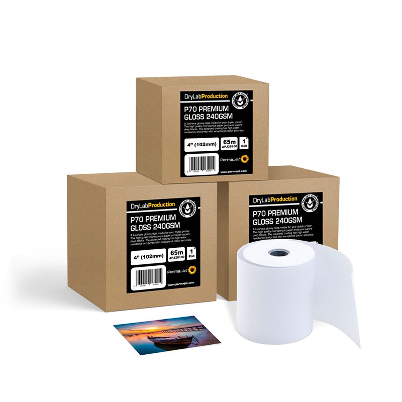 P70 Drylab Premium Gloss 240g - 102mm x 65m - x 4