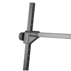 Kit 2 x bras support éclairage + clamp - statif reproduction