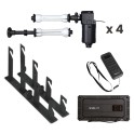 BE-4RS Kit support 4 fonds motorisé - montage sur pieds/mur/plafond