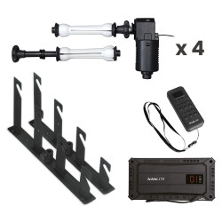 BE-4RS Kit support 4 fonds motorisé - montage sur pieds/mur/plafond