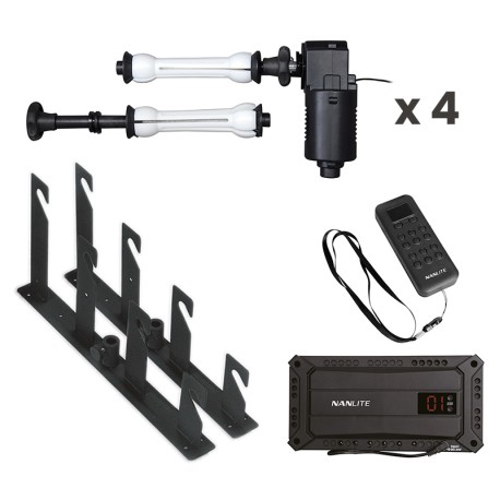BE-4RS Kit support 4 fonds motorisé - montage sur pieds/mur/plafond BE-4RS Kit support 4 fonds motorisé - montage sur pieds/mur/plafond