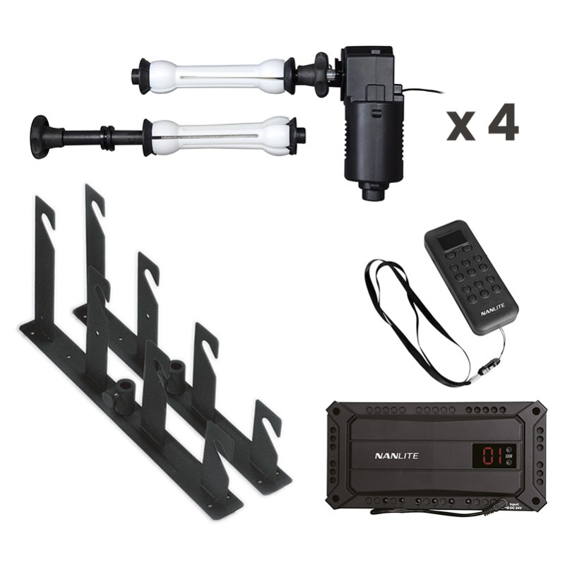 BE-4RS Kit support 4 fonds motorisé - montage sur pieds/mur/plafond BE-4RS Kit support 4 fonds motorisé - montage sur pieds/mur/plafond