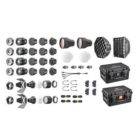 MS60R 4K Kit 4 Led Cob 60W RGB MS60R 4K Kit 4 Led Cob 60W RGB