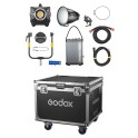 MG6K K1 Led COB 4300W Bicolor + GR45 Réflecteur + fly case