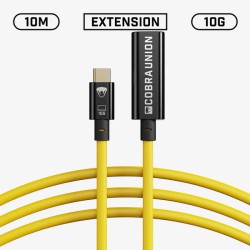 USB-C / USB-C Femelle - 10m - Jaune