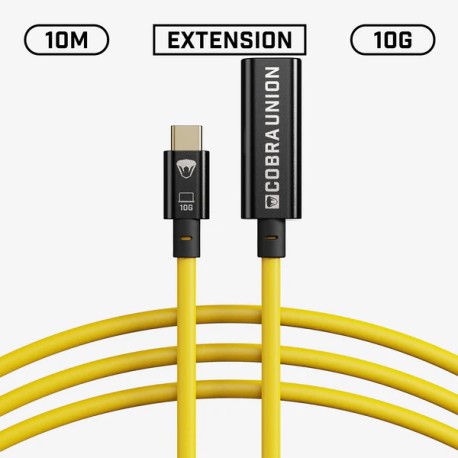 USB-C / USB-C Femelle - 10m - Jaune USB-C / USB-C Femelle - 10m - Jaune